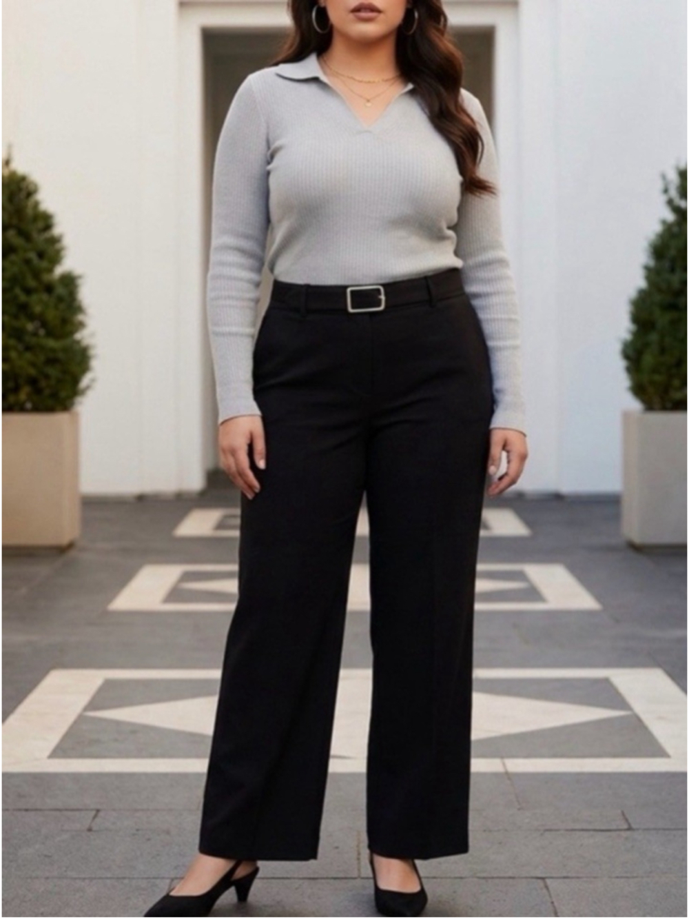 Banana Republic Black Pleated Dress Pants - Size 16 ✨ NWOT